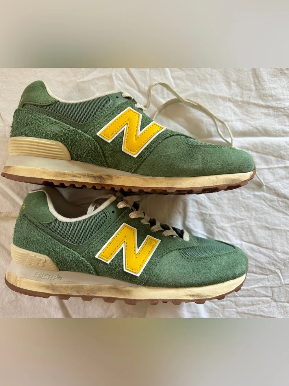 New Balance Women’s 574 V2 Sneakers - Mallard Green - Picture 4 of 6